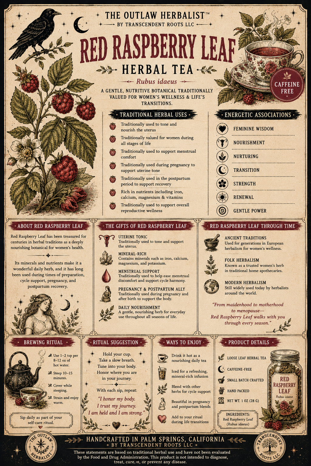 Red Raspberry Leaf | Single Herb Series