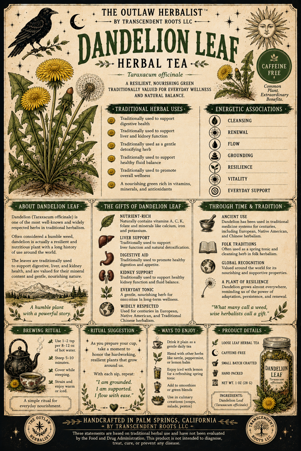 Dandelion Leaf | Single Herb Series