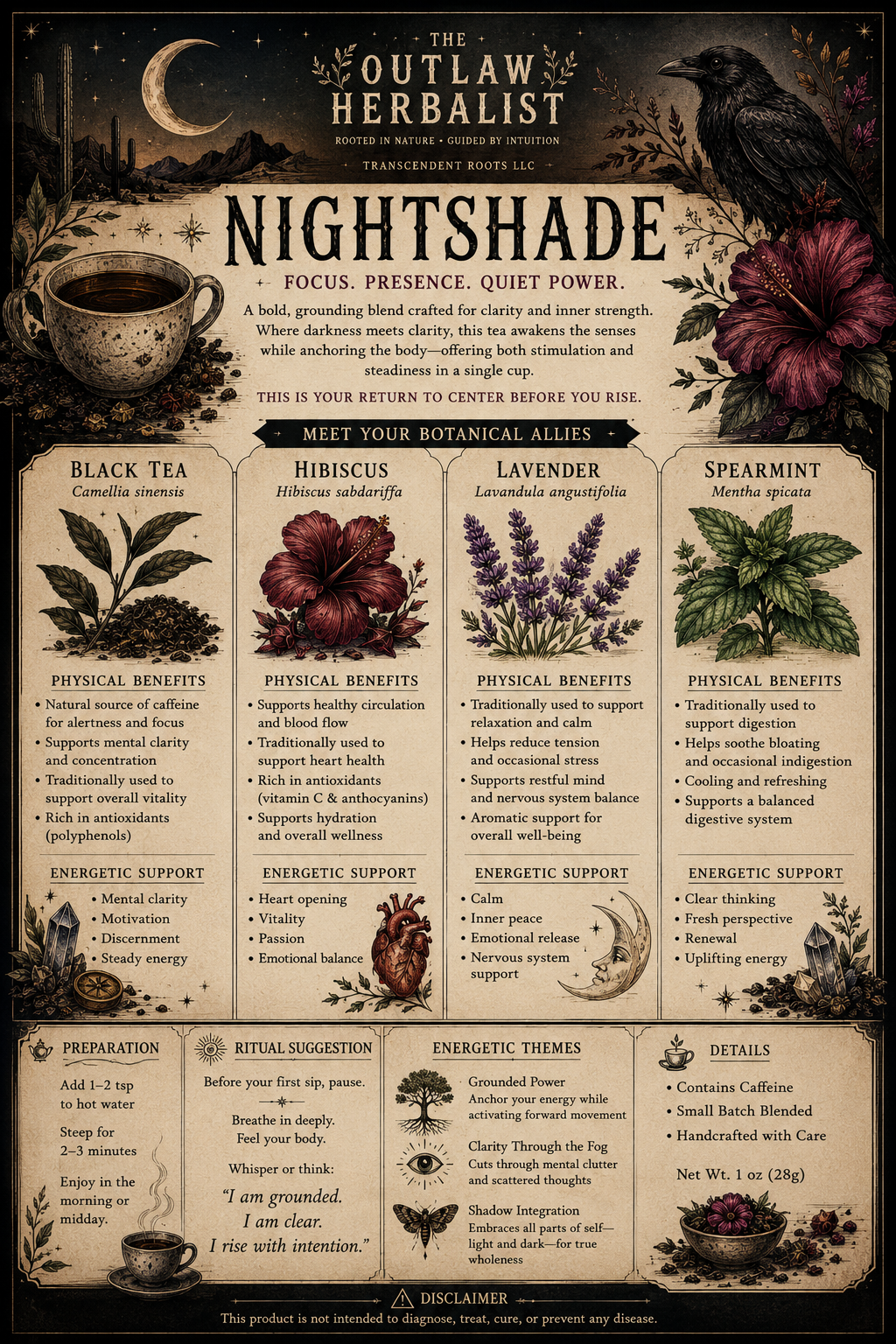 Nightshade Black | Loose Leaf Signature House Blend